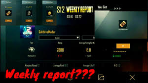 Word of a pubg 2 came from a report by korean news site mtn. Pubg Mobile S12 Weekly Report Gaming With Sakthivel Pubg Mobile 2020 Youtube