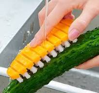 Amazon.com: Openfly Flexible Vegetable Brush Fruit and Vegetable Brushes,  Vegetable/Fruit Peeler with Brush Bendable Fruit Brush Scrubber for Food ...