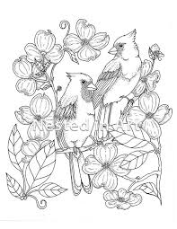 Become a patron of the needle drop today: Punch Needle Pattern Coloring Book Page Cardinals And Etsy