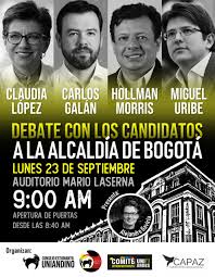 Rubén blades y león gieco cantarán en concierto por la paz en colombia. Capaz Capaz Supports Debate On Candidates For Mayor Of Bogota