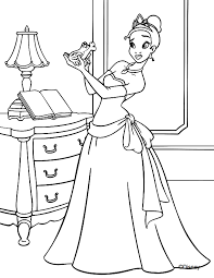 Princesses coloring page with few details for kids. Disney Princess Coloring Pages To Print Or Do Digitally Theme Park Professor