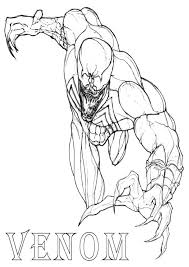 This is an alien creature, which has a sticky and liquid form. Venom Attacking Coloring Page Online Coloring Pages