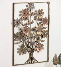 Metal Framed 3d Flower Bouquet Wall Art Metal Wall Flowers Metal Flower Wall Art Metal Flowers
