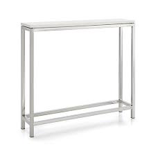 Contemporary console tables are essential to design pieces in any modern interior. Era Limestone Console Table Console Table New Furniture Crate And Barrel