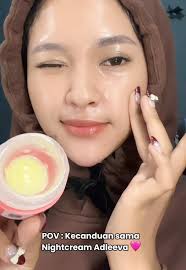 Retiglow Adleeva: Night Cream yang Bikin Glowing