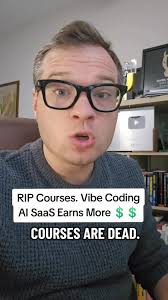 RIP Courses! Vibe coding micro SaaS is the new online money maker! #ai  #technology #software #marketing