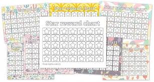 8 free printable reward charts fill in the stars myria