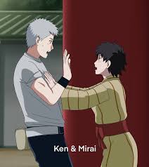 Hatake Ken With Mirai In Boruto Boruto Naruto Cute Naruto Art