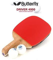 Man Cave Butterfly Driver 4000 Table Tennis Racket Penholder Paddle Ping Pong
