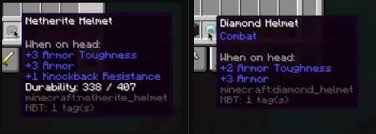 By default, only diamond armor provides toughness, with each piece granting +2 toughness. Typickle On Twitter I Like The Idea Of The New Netherite Armor In Minecraft But I Feel Like The Knockback Resistance Will Cause Disputes Https T Co Ginyxtcd4p