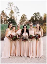 Fall 2015 Issue Whitney Jonathan Charlottesville Va Weddings Unveiled Inspiring Style Peach Wedding Colors Peach Bridesmaid Dresses Burgundy Wedding