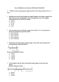 Perbedaan motor 2 tak dan motor 4 tak. Top Pdf Soal Pekerjaan Dasar Teknik Otomotif 123dok Com