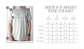 Mens Tshirt Size Chart Nixon Cy