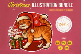 Download Christmas Animals Bundle Set In Illustrations On Yellow Images Creative Store