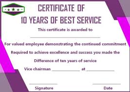 After every entry, the overall change is figured automatically. 10 Years Service Award Certificate 10 Templates To Honor Years Of Service Template Sum Certificate Templates Awards Certificates Template Award Certificates