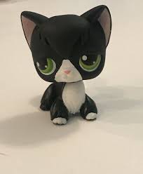 Black And White Tuxedo Cats For Sale Littlest Pet Shop Black White Tuxedo Angora Cat Lps 55 Green Eyes Red Magnet In 2020 Angora Cats Black Cats For Sale Little Pets