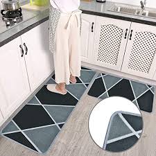 Buy top selling products like artisanal kitchen supply® organic leaves table runner and walker border washable rug. Mdrebel 2 Piece Kitchen Rugs And Mats Non Skid Washable Kitchen Floor Mats For In Front Of Sink Doormat Runner Carpet Buy Online In Bahamas At Bahamas Desertcart Com Productid 141449625