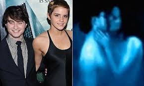 Emma watson has quietly amassed a nice list of fine gentlemen in her romantic history. Harry Potter Stars Emma Watson And Daniel Radcliffe In Passionate Topless Kissing Scene Daily Mail Online