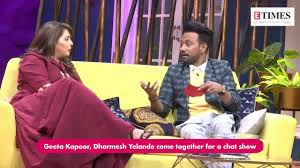 Sugandha santosh mishra is an indian playback singer and television presenter. Geeta Kapoor Dharmesh Yelande Come Together For A Chat Show Tv Times Of India Videos