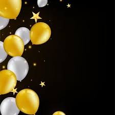 Birthday Golden And White Balloon Background Balloon Background Greeting Card Png And Vector With Transparent Background For Free Download Balloon Background Balloons Birthday Background Design