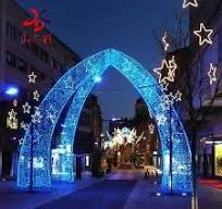 Outdoor Acorss Street Christmas LED Decoration Motif Light ...