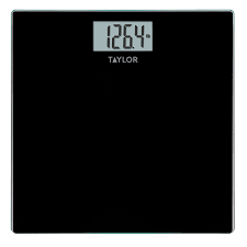 This glass scale makes the most of its sophisticated platform design, delivering accurate measurements up to 400 lb in 0.2 lb increments. Taylor Digital Glass Bathroom Scale With Black Finish Walmart Com Walmart Com