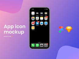 Download Free App Icon Mockup Sketch Figma By Vladimir On Dribbble