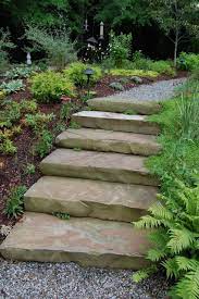 Stone Boulder Steps Gravel Path Landscaping With Boulders Garden Steps Easy Landscaping