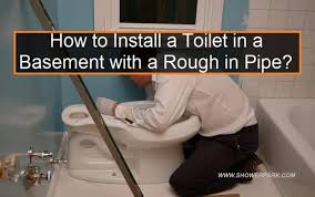 With a pencil, mark out the whole bathroom on the basement floor: How To Install A Toilet In A Basement With A Rough In Pipe Shower Park