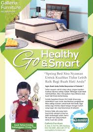 Saat tidur fisik, pikiran dan syaraf syaraf diistirahatlan agar dapat bugar kembali ketika terbangun. Merk Spring Bed Anak Bagus Berkualitas Guhdo Sapphire Dream 2in1 Galleria Furniture Springbed