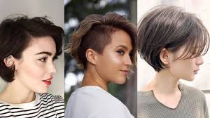 Edgy purple bob haircut with a shaved side. 15 Short Edgy Hair Transformations Top Short Hair Haircuts Trends Grwm Youtube