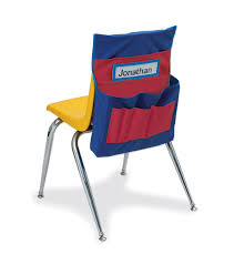 Pacon Pocket Chart Chair Storage Blue Red Pack Of 2