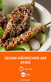 Sesam Hahnchen Am Spiess Rezept Sesam Hahnchen Hahnchen Am Spiess Rezepte