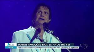 Roberto Carlos comemorou aniversário e emocionou com show em Cachoeiro de Itapemirim