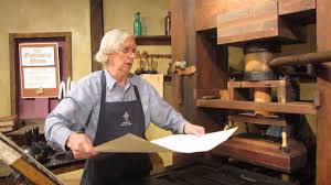 The machine applies pressure to an inked surface resting on the medium, thereby transferring an image. How A Gutenberg Printing Press Works Youtube