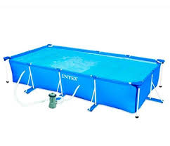 Piscina Desmontable Tubular Pvc Rectangular Intex 450x220x84 Cm Leroy Merlin Piscina Intex Piscinas Piscina Rectangular