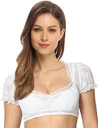 Clearlove Womens Ruched Lace Trim Short Sleeve Crop Top