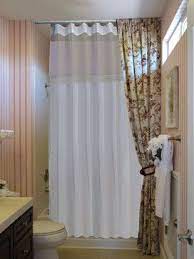 Decorating With Shower Curtains Design Ideas Pictures Remodel And Decor Double Rod Extra Long Shower Curtain Curtains Floor To Ceiling Curtains