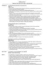 Mechanical engineering resume templates 5 document(s) Electrical Maintenance Supervisor Resume Samples Velvet Jobs