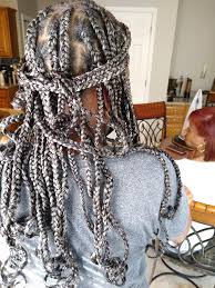 Gray salt and pepper braids. Tjtrenzas Knotless Salt And Pepper Braids I Had A Great Facebook