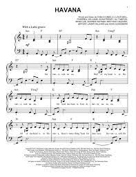 Camila Cabello Feat Young Thug Havana Sheet Music Notes Chords Score Download Printable Pdf Score Sheet Music Sheet Music Notes Sheet Music With Letters