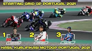 Berikut hasil lengkap kualifikasi motogp le mans, prancis 2021. Hasil Kualifikasi Motogp Portugal 2021 Starting Grid Motogp Portugal 2021 Youtube
