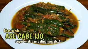 Check spelling or type a new query. Resep Ase Cabe Ijo Besengek Cabe Hijau Khas Sunda Enak Dan Paling Gampang Buatnya Youtube