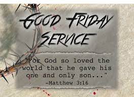 The good friday service includes communion, so join the congregation by partaking of your own bread and cup at home. Good Friday Worship Service Utica United Methodist Church