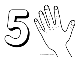 5 Numbers Coloring Pages For Kids Printable Free Digits Coloring Books Free Printable Numbers Free Printable Coloring Sheets Printable Numbers