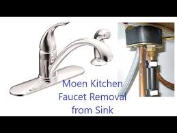 The hardest part of replacing a kitchen faucet is removing the old one. Moen Circa 2008 Kitchen Faucet Removal Youtube