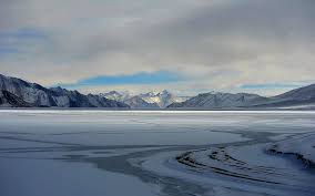 Hd Wallpaper Calm See And Mountains Winter Landscape Snow Cold Siberia Wallpaper Flare
