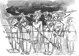 Image result for children IN NAZI CAMP CARTOON