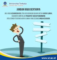 We did not find results for: Universitas Terbuka Jangan Ragu Untuk Bertanya Pada Dosen Pembimbing Jika Ada Kesulitan Dalam Mengerjakan Karya Ilmiah Tipsut Sukseskaril ÙÙŠØ³Ø¨ÙˆÙƒ