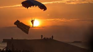 Search free sunset sunset wallpaper wallpapers on zedge and personalize your phone to suit you. Itap Of A Skydiver Landing In Arromanches France 4k Wallpaper